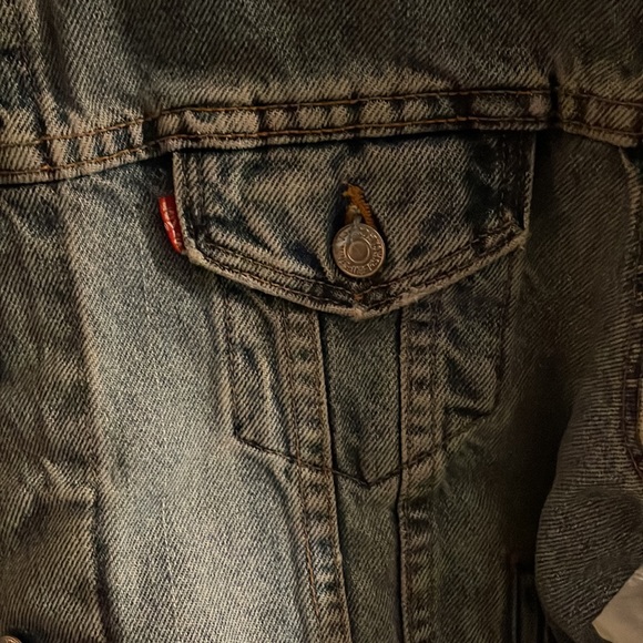 Rare|Vintage|Levi’s Strauss & Co 1990’s BlueJean Denim Trucker Jacket|Size Large - Picture 2 of 7
